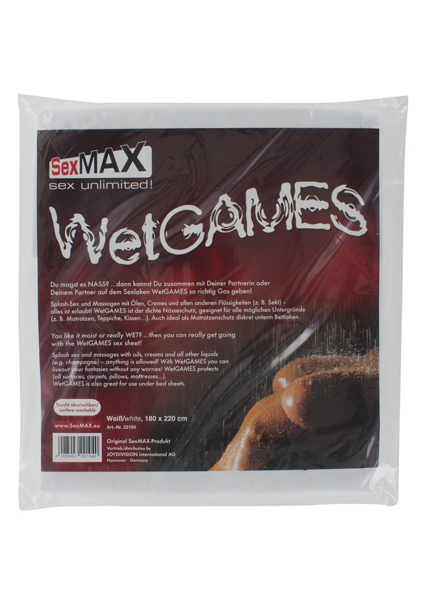 BDSM SexMAX WetGAMES Sex sheet, 180 x 220 cm, white
