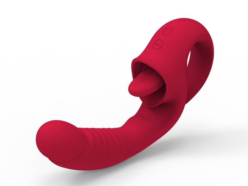 Wibrator   Rechargeable Licking Vibrator USB 10 Functions