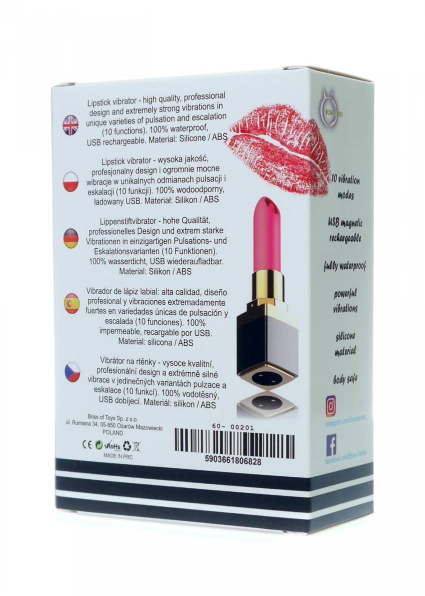 Stymulator Lipstick Vibrator USB 10 functions - obrazek 10