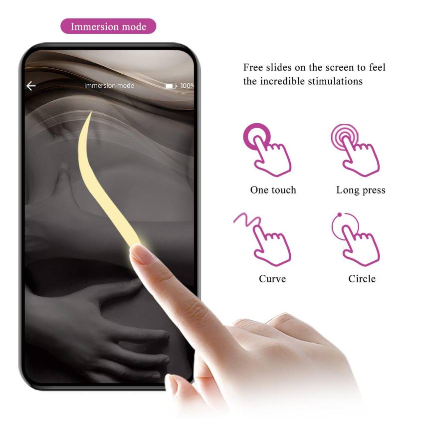 PRETTY LOVE   CASPER Purple 12 vibration functions Mobile APP remote control - obrazek 14