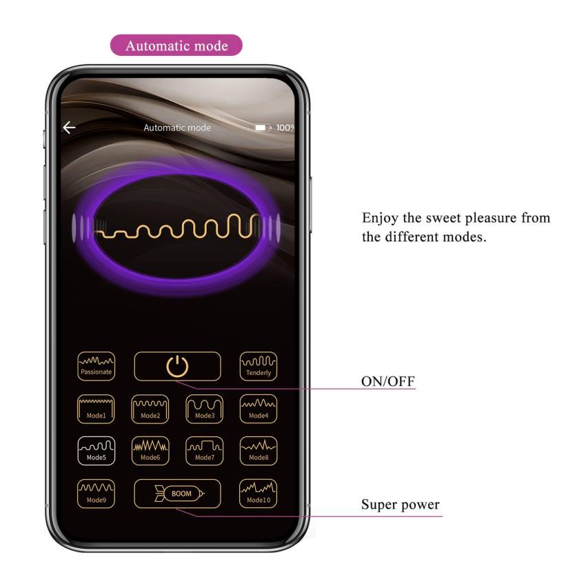 PRETTY LOVE   Aari, 10 vibration functions Mobile APP Long distance Control 10 thumping functions - obrazek 14