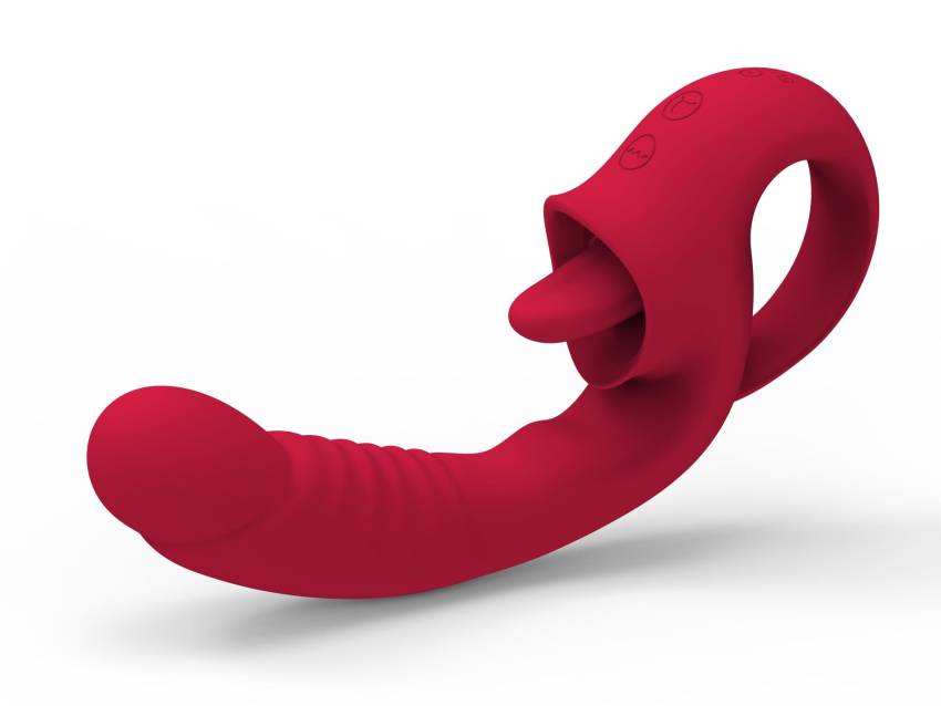 Wibrator   Rechargeable Licking Vibrator USB 10 Functions - obrazek 2