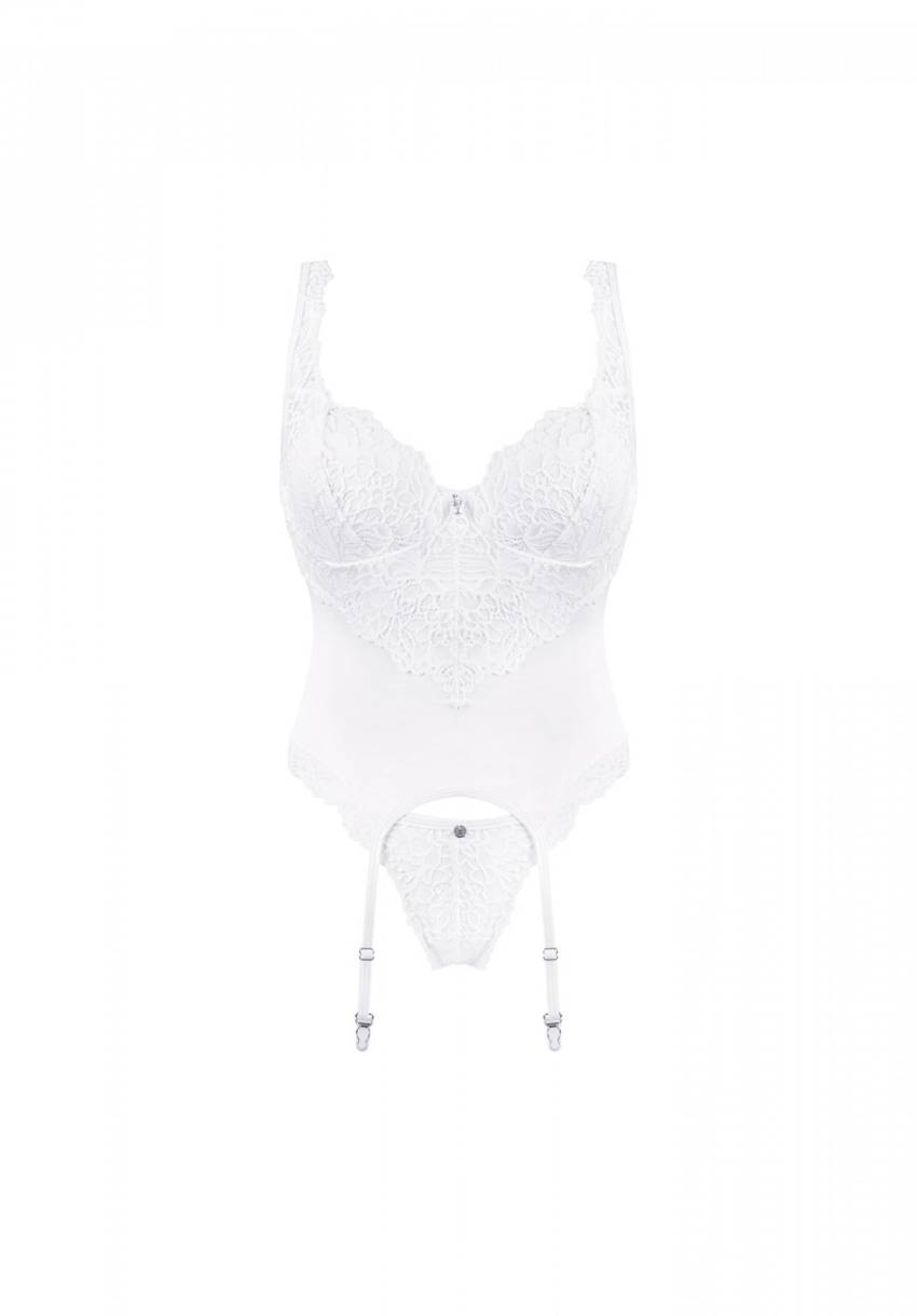 Bielizna Amor Blanco gorset i stringi biały L/XL - obrazek 5
