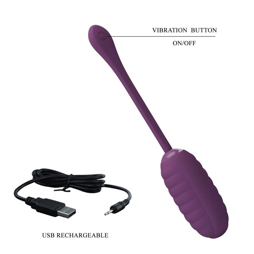 PRETTY LOVE   CASPER Purple 12 vibration functions Mobile APP remote control - obrazek 6