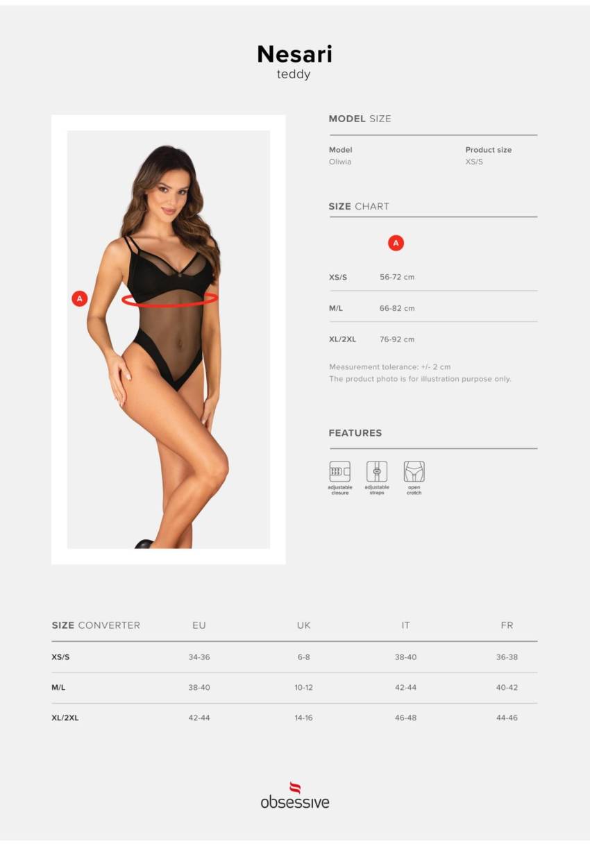 Nesari body otwarte   XS/S - obrazek 7