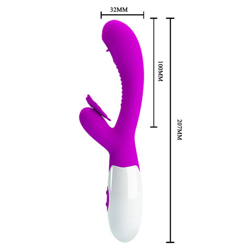 PRETTY LOVE   Moth, 12 vibration functions 3 licking settings - obrazek 8