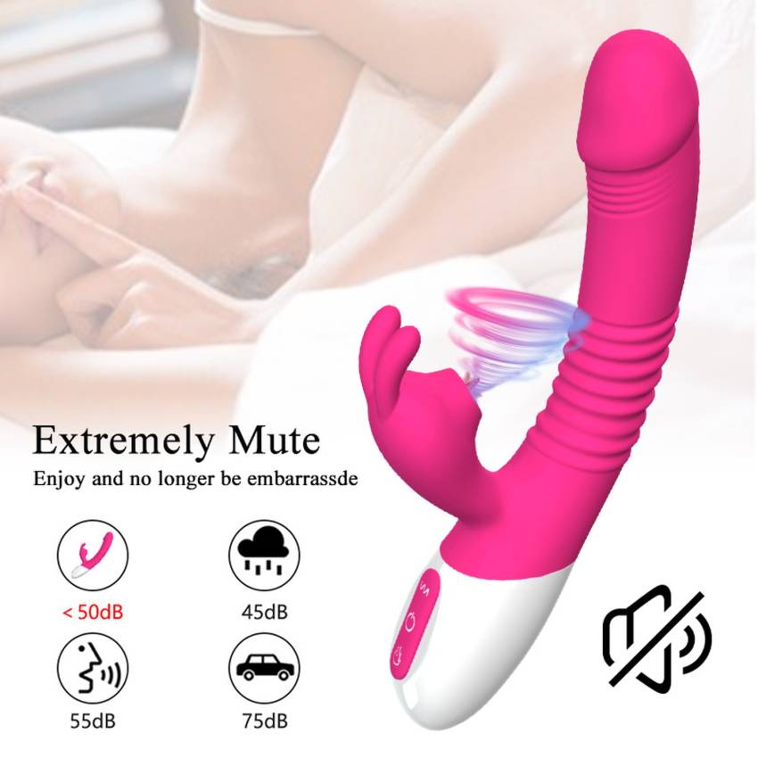 Wibrator  Silicone Vibrator USB 7 Powerful Licking and Thrusting Modes - obrazek 9