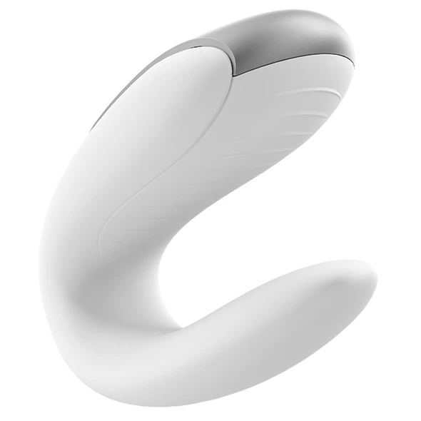 Wibrator dla par - Satisfyer Double Fun White 3 Wibrator dla par - Satisfyer Double Fun White - obrazek 3
