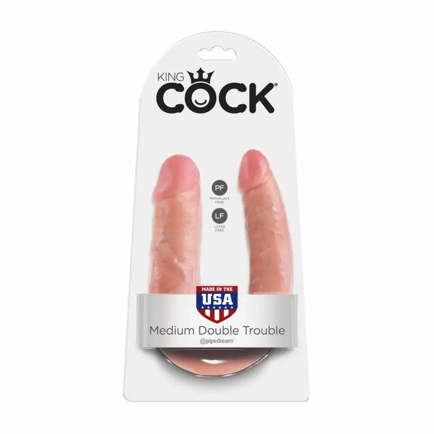 King Cock - Penis dildo podwójny - obrazek 3