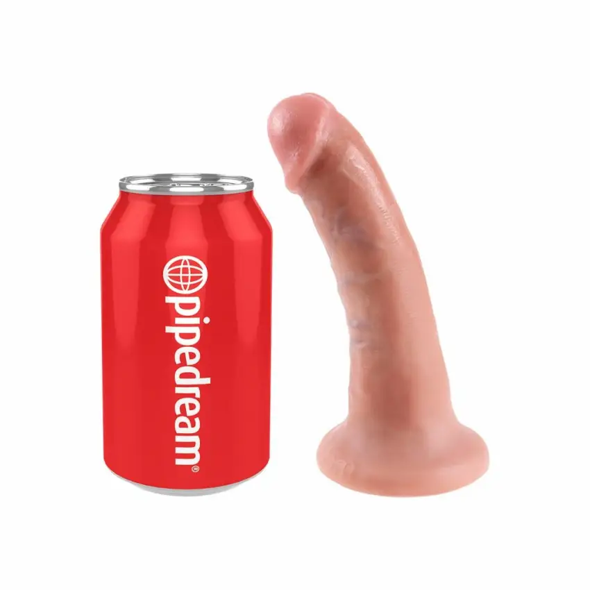 Penis dildo - King Cock 6 Inch Flesh - obrazek 5