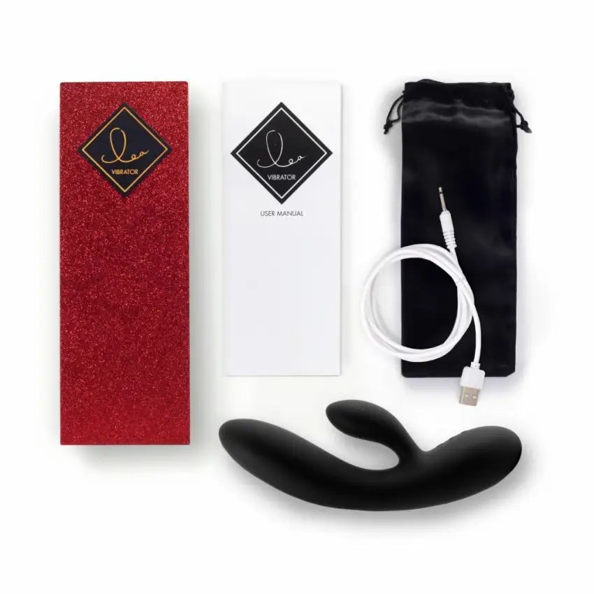 Wibrator - FeelzToys Lea Black (Glitter) - obrazek 2
