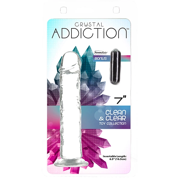 Dildo - Addiction Crystal Addiction Vertical Dildo 18 cm 2 Dildo - Addiction Crystal Addiction Vertical Dildo 18 cm - obrazek 2