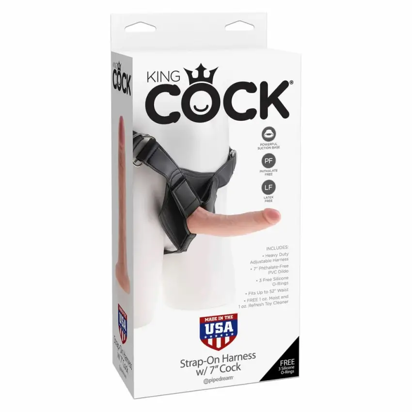 King Cock - Uprząż na dildo + dildo 15 cm - obrazek 3