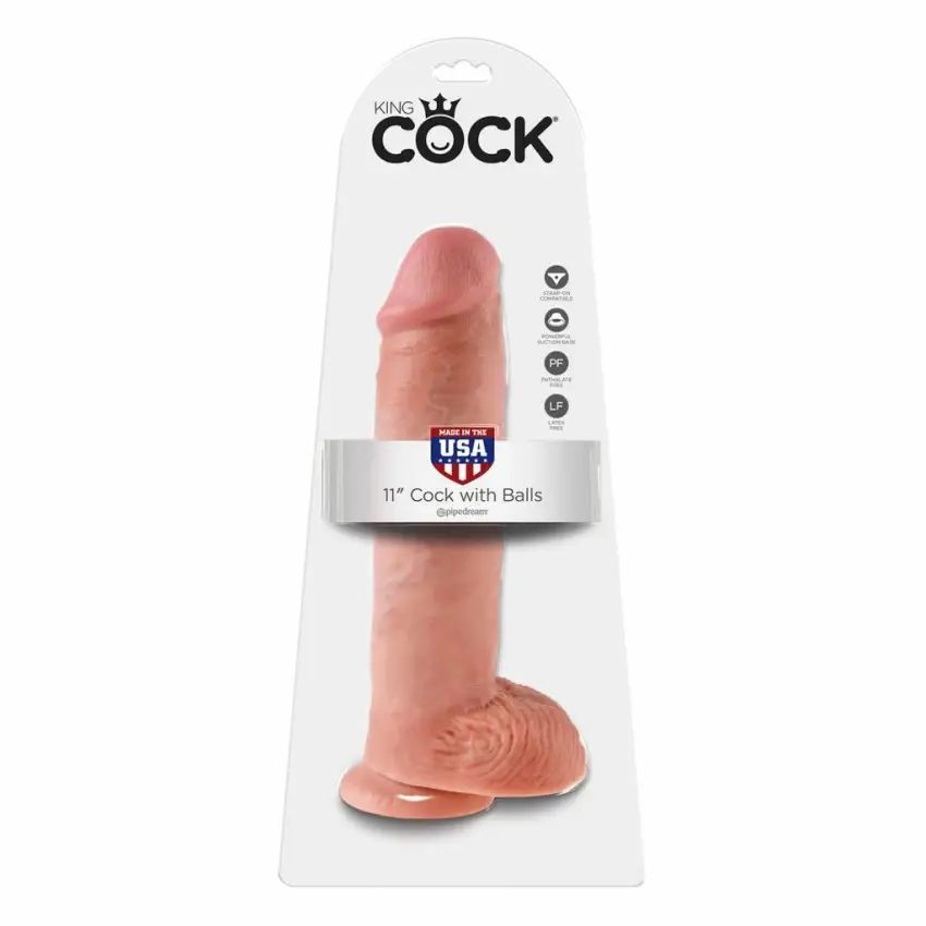King Cock - Penis dildo 28cm - obrazek 3