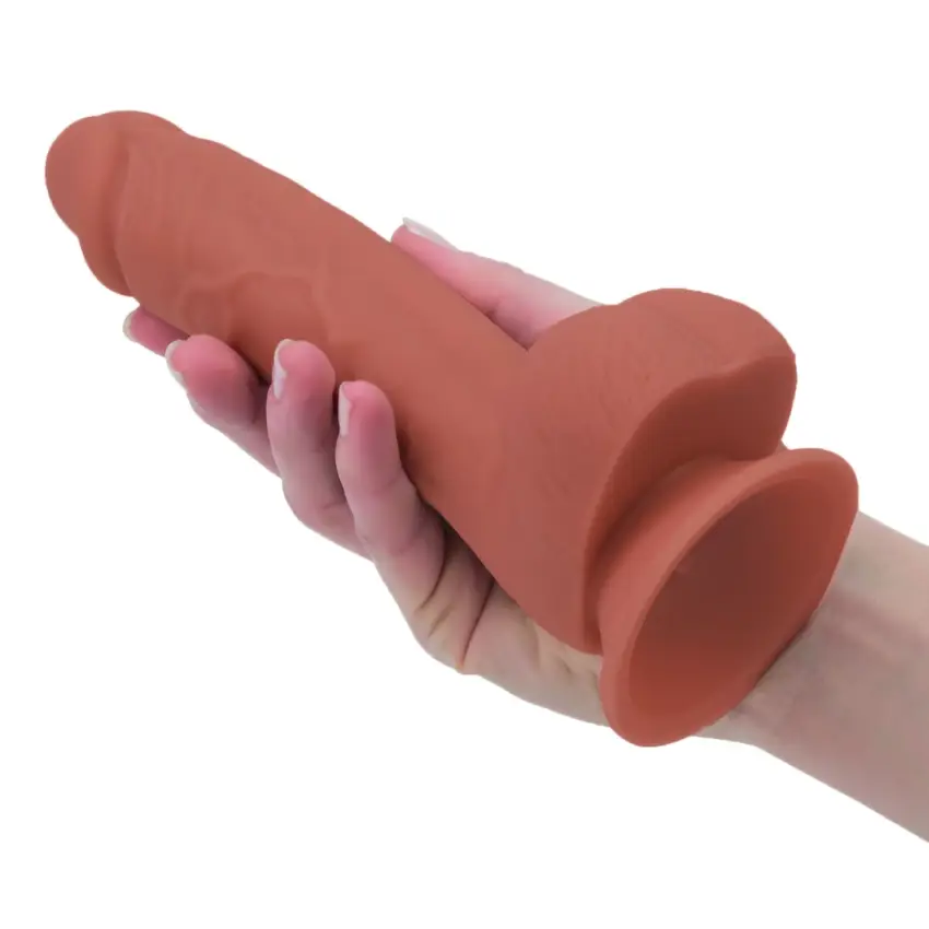 Addiction - Realistyczne Dildo Steven 19 cm Karmelowe - obrazek 4