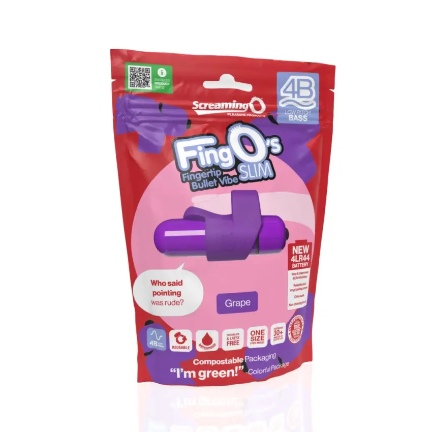 The Screaming O - Wibrator na palec FingO - 6 funkcji - fiolet - obrazek 5