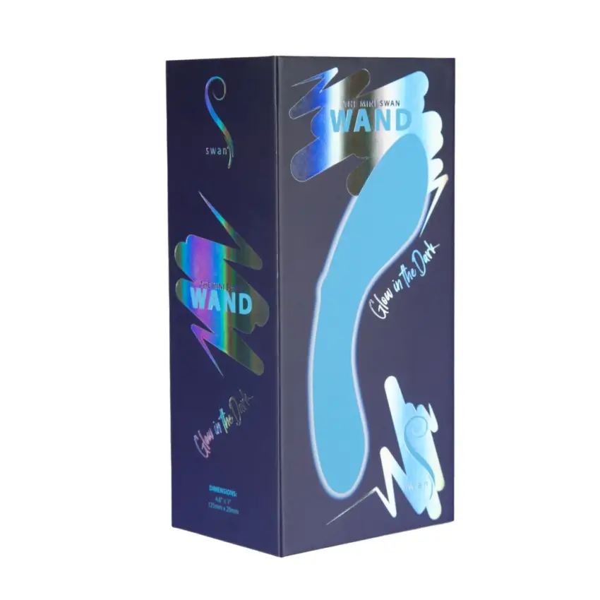 Swan - Mini Wibrator Do Stymulacji The Mini Swan Wand Niebieski - obrazek 8