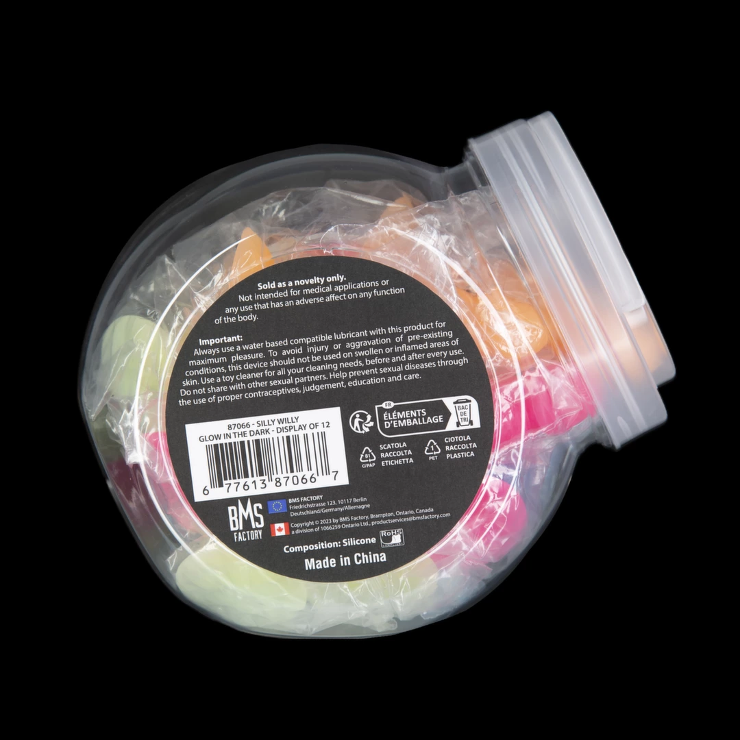 Addiction - Zestaw 4 Silikonowych Dildo Świecących W Ciemności Silly Willy 10 Addiction - Zestaw 4 Silikonowych Dildo Świecących W Ciemności Silly Willy - obrazek 10