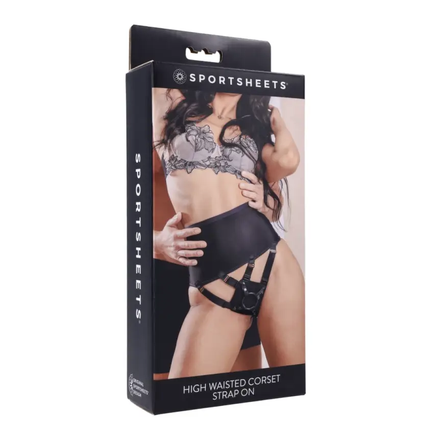 Sportsheets - Seksowny Gorset W Stylu Strap-On Czarny - obrazek 9