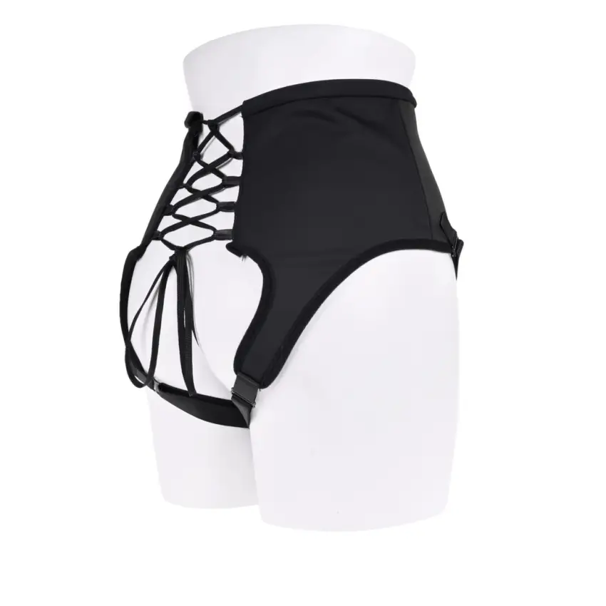Sportsheets - Seksowny Gorset W Stylu Strap-On Czarny - obrazek 6