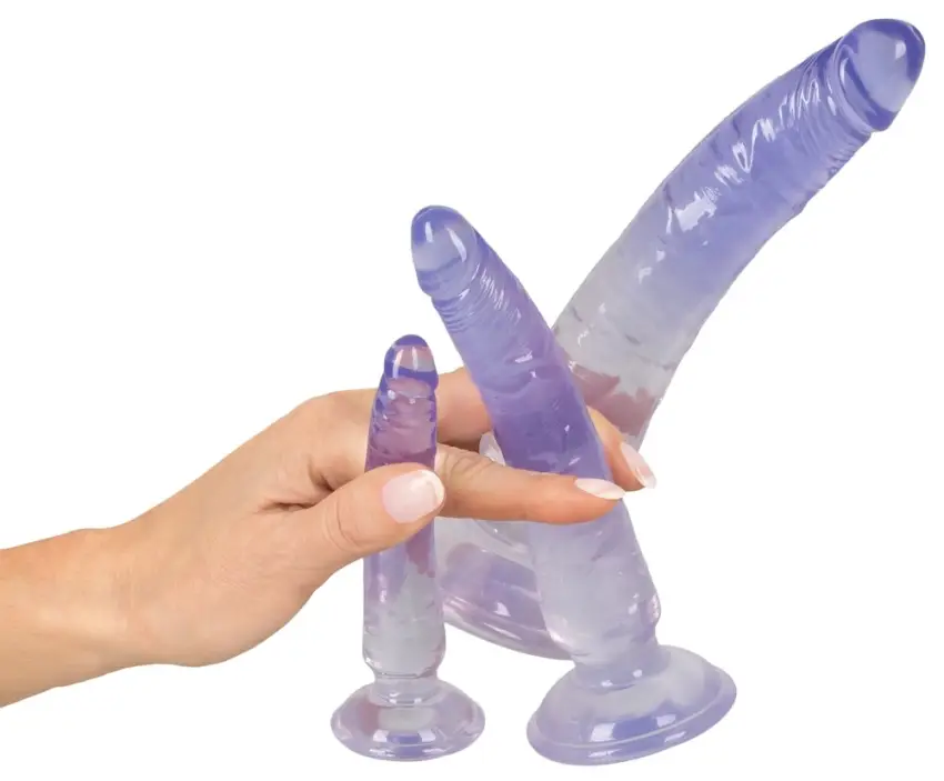 Crystal - Zestaw 3 Treningowych Dild Analnych 3 Rozmiary Niebieskie - obrazek 7