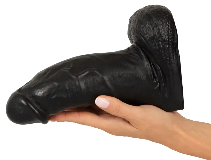 Realistixxx - Wielkie Czarne Dildo 1 kg Giant Dildo 22 cm - obrazek 7