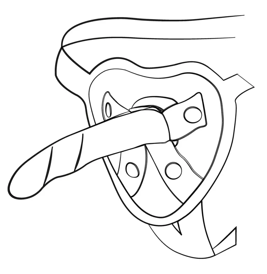 ROMP - Eleganckie Faliste Dildo Dwukolorowe Dizi - obrazek 4