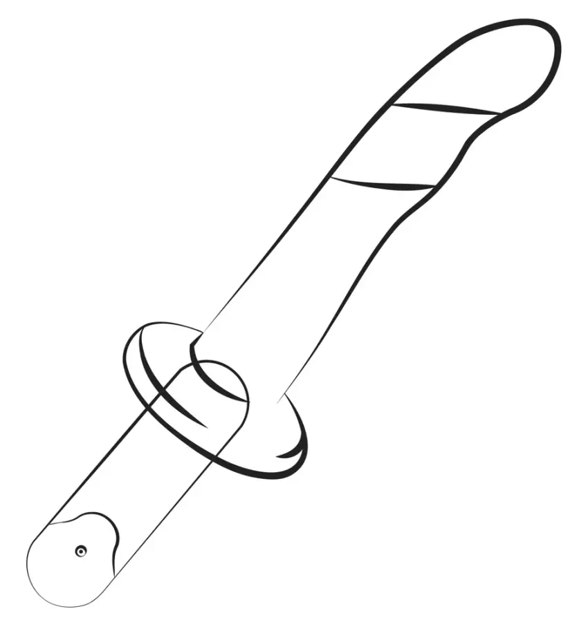 ROMP - Eleganckie Faliste Dildo Dwukolorowe Dizi - obrazek 5