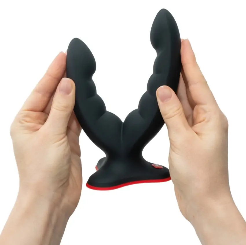 Fun Factory - Elastyczne Podwójne Dildo Ryde Black Czarne - obrazek 6