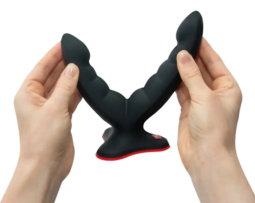 Fun Factory - Elastyczne Podwójne Dildo Ryde Black Czarne - obrazek 7