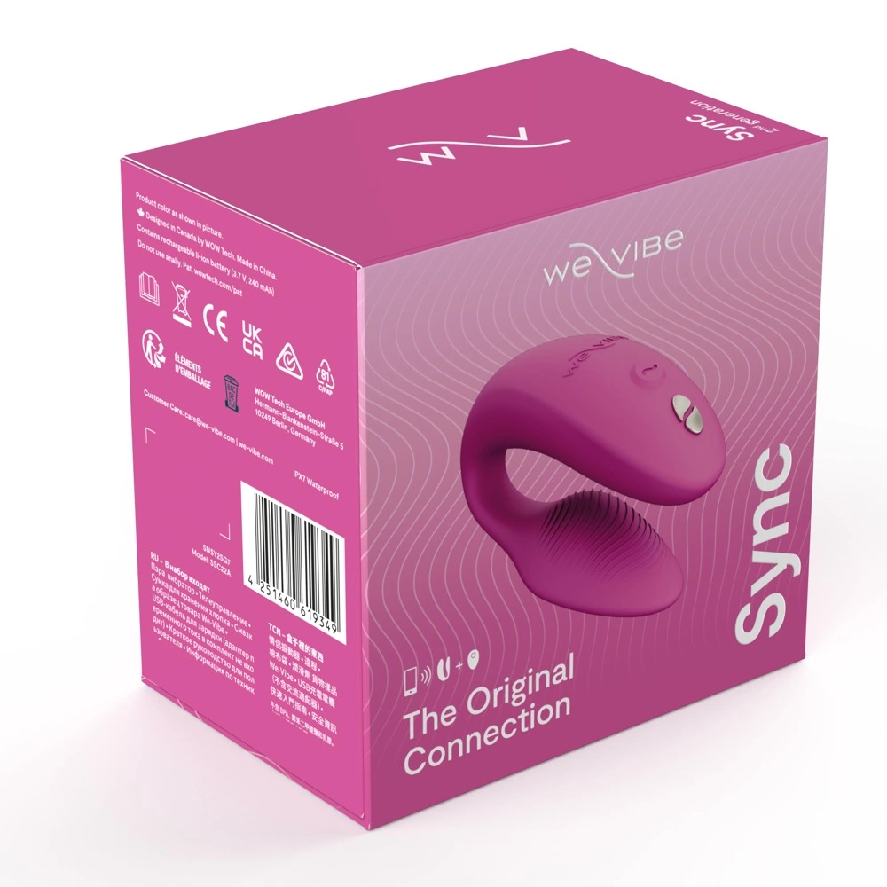 We-Vibe - Wibrator Dla Par Z Pilotem I Aplikacją Sync2 by We-Vibe Pink 1 We-Vibe - Wibrator Dla Par Z Pilotem I Aplikacją Sync2 by We-Vibe Pink