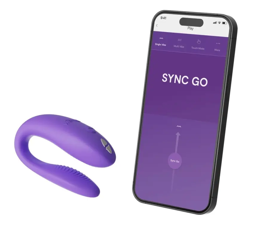 We-Vibe - Wibrator Dla Par Zdalnie Sterowany Sync Go Purple - obrazek 7