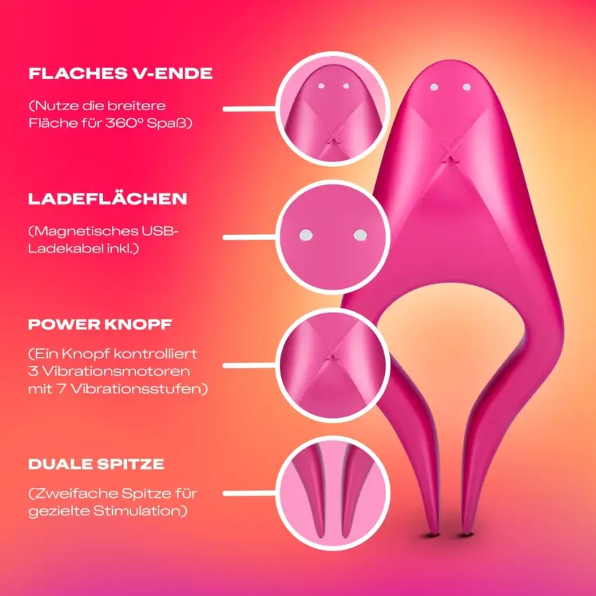 Durex Play Multistimulator - Wibrator Dla Par Wielofunkcyjny Na Penisa Sutki I Łechtaczkę - obrazek 6