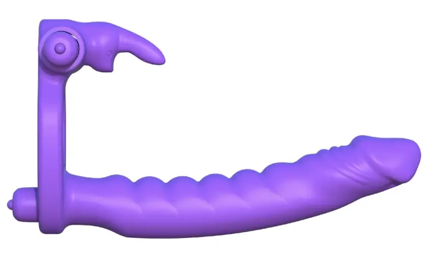 Fantasy C-Ringz- Pierścień Na Penisa I Dildo Z Króliczkiem Stymulator Łechtaczki - obrazek 3