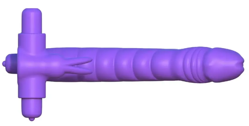 Fantasy C-Ringz- Pierścień Na Penisa I Dildo Z Króliczkiem Stymulator Łechtaczki - obrazek 4