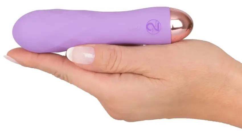 Cuties - Fioletowy Mini Wibrator Z Wypustkami - obrazek 4