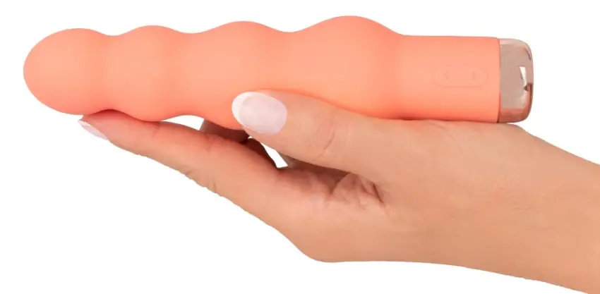 Peachy - Mini Wibrator Z Koralikami I 10 Trybami Wibracji Pomarańczowy - obrazek 4