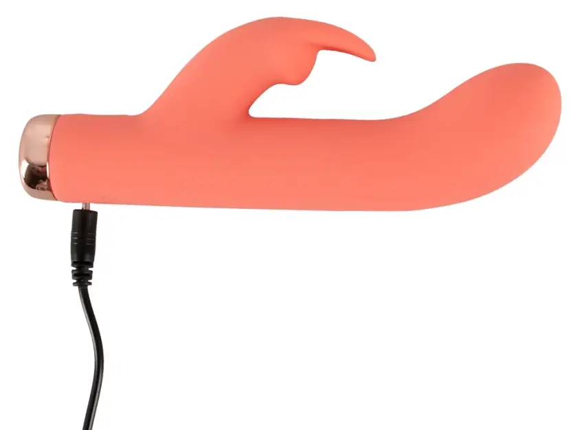 Peachy - Mini Wibrator Króliczek Stymulujący Łechtaczkę I Punkt-G Pomarańczowy - obrazek 6