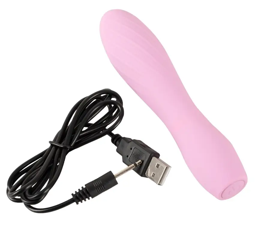 Cuties - Poręczny Mini Wibrator Z Rowkami Różowy - obrazek 7