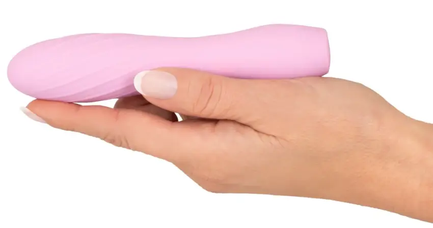 Cuties - Poręczny Mini Wibrator Z Rowkami Różowy - obrazek 4