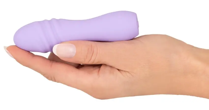 Cuties - Poręczny Mini Wibrator Spiralne Rowki Fioletowy - obrazek 4