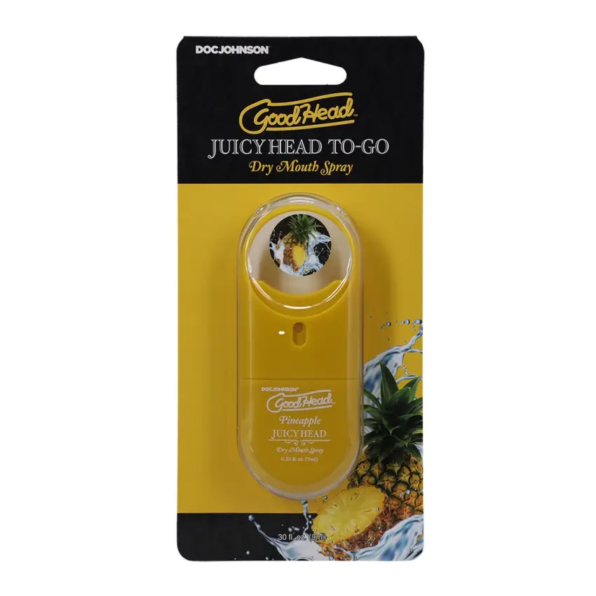 Doc Johnson - Spray na suchość jamy ustnej - Ananas - 9 ml - obrazek 2