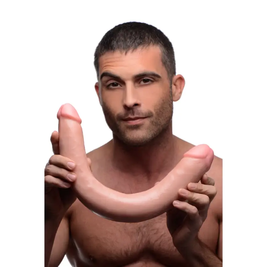 XR Brands - Realistyczne, podwójne dildo 44,5 cm - obrazek 4