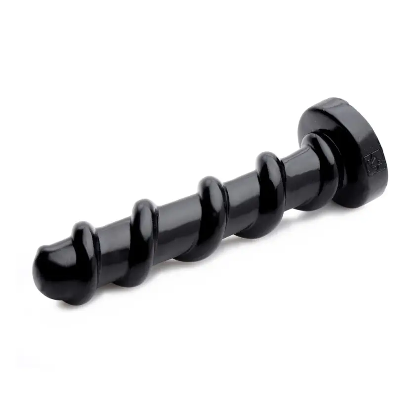 XR Brands - Silikonowe, śliskie dildo - świderek 25 cm - obrazek 10