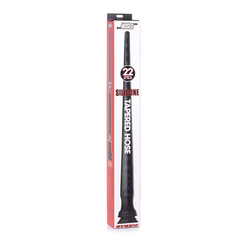 XR Brands - Wąż silikonowy stożkowy ze strukturą - 56 cm - obrazek 2