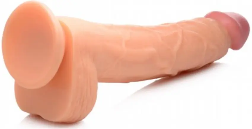 XR Brands - Dildo z jądrami  - 30 cm - obrazek 4