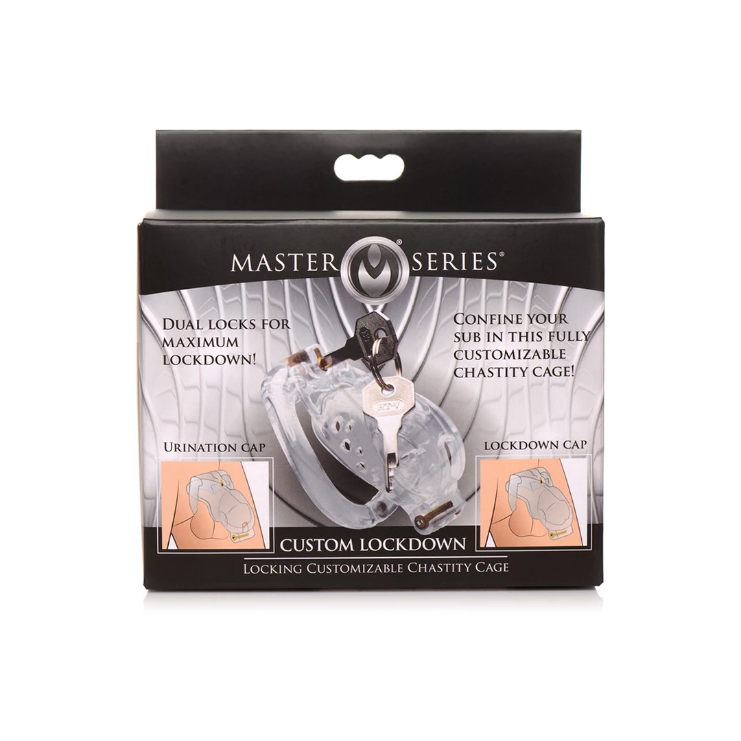 Podwójna blokada - zamykana, regulowana klatka cnoty XR Brands 5 Podwójna blokada - zamykana, regulowana klatka cnoty XR Brands - obrazek 5