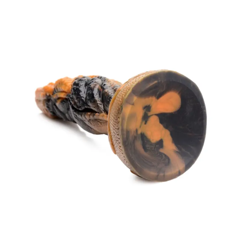 XR Brands - Falowane silikonowe dildo z mackami - obrazek 6