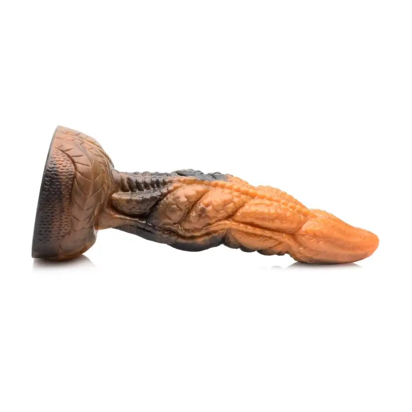 XR Brands - Falowane silikonowe dildo z mackami - obrazek 4