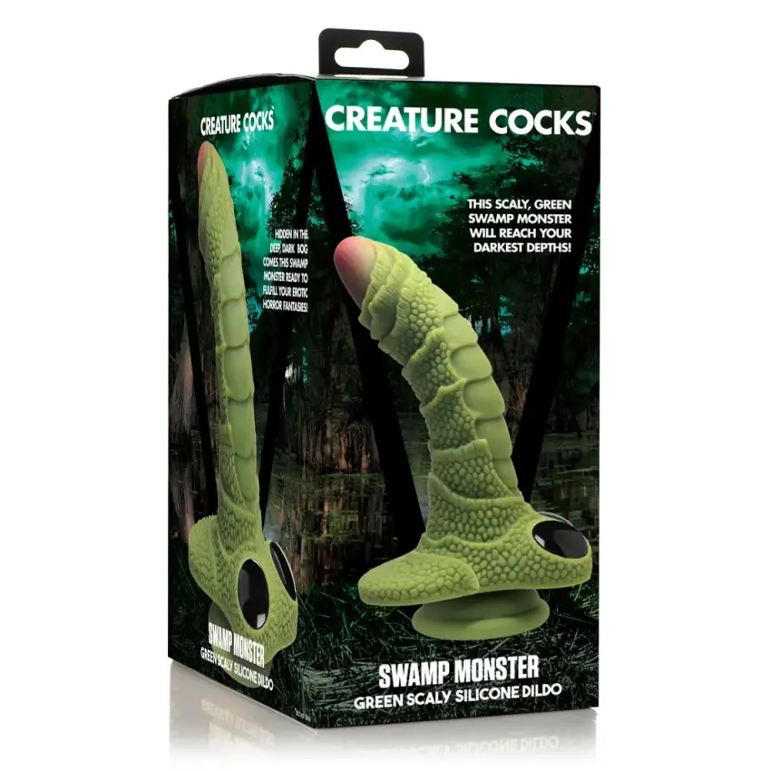 XR Brands - Silikonowe dildo - potwór z oczami - obrazek 2